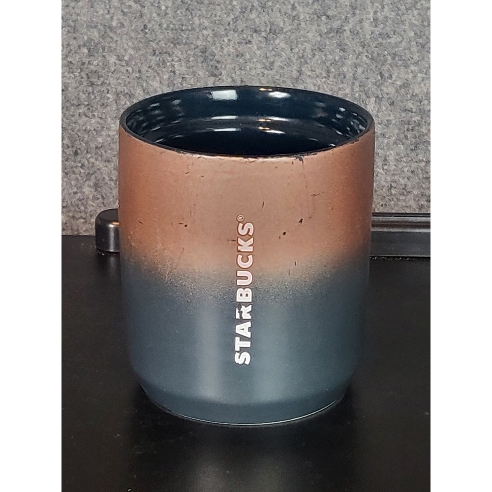 Starbucks 2021 Copper Ombre Handleless Coffee Mug Tumbler 8 oz Ceramic Espresso